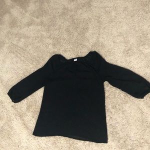 Casual black blouse